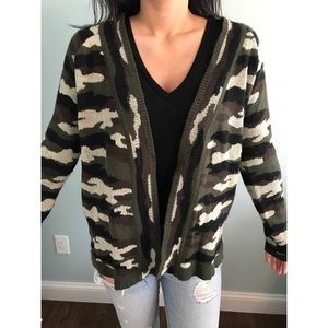 Camo cardigan